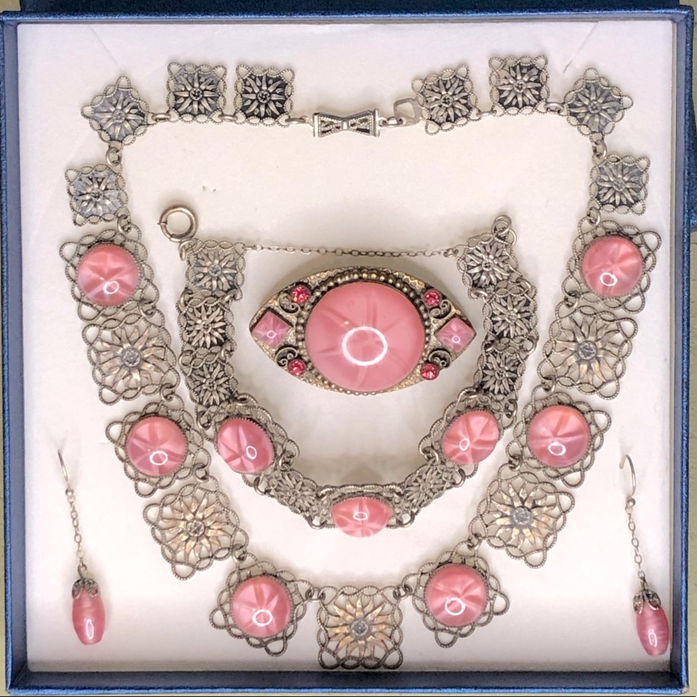 Vintage Art Deco Jewelry Set